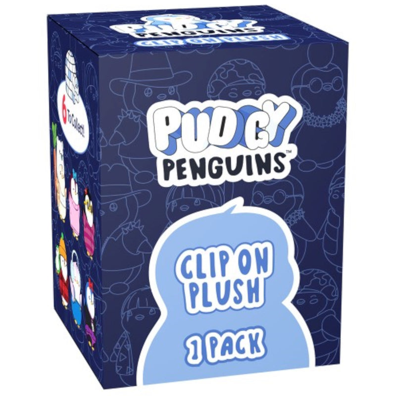 Pudgy Penguins: Clip-on Plush Blind Box - One Random Variation Out of 6 Toys & Games Pudgy Penguins