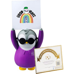 Pudgy Penguins: Positive Tuft Tony - Good Vibes - 4.5" Tall Figure Toys & Games Pudgy Penguins