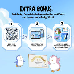 Pudgy Penguins: Positive Tuft Tony - Good Vibes - 4.5" Tall Figure Toys & Games Pudgy Penguins