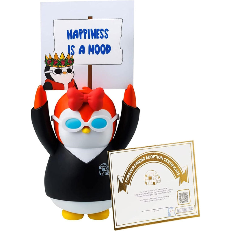 Pudgy Penguins: 4.5 Inch Figurine Positive Penguin - Pixie Paige Toys & Games Pudgy Penguins