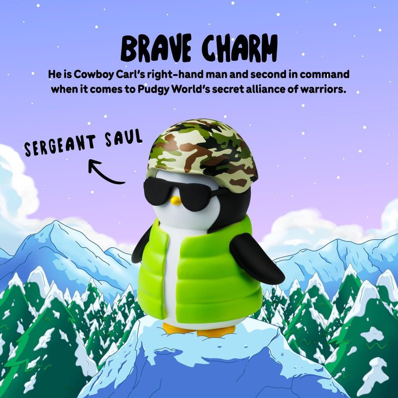 Pudgy Penguins: Sergeant Saul - 4.5" Authentic Action Figure Toys & Games Pudgy Penguins