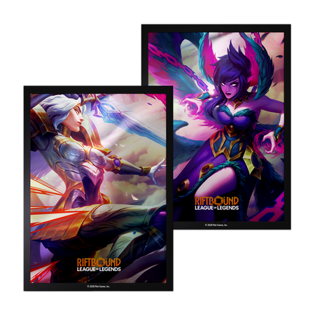 Riftbound League of Legends TCG: Vendetta Art Sleeve #4 (Kayle vs Morgana) Card Game Accessories UVS Games