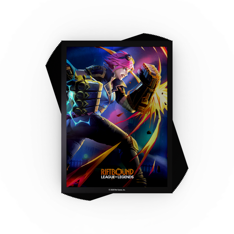 Riftbound League of Legends TCG: Vendetta Art Sleeve #1 (Vi vs Jinx)