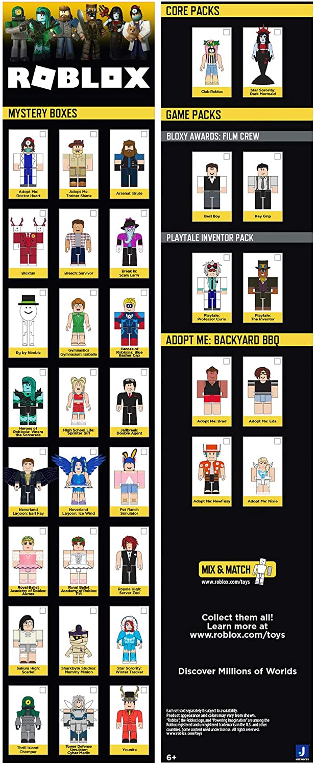 Roblox Celebrity Mystery Figures Series 7 - 6 Pack Toys & Games Jazwares