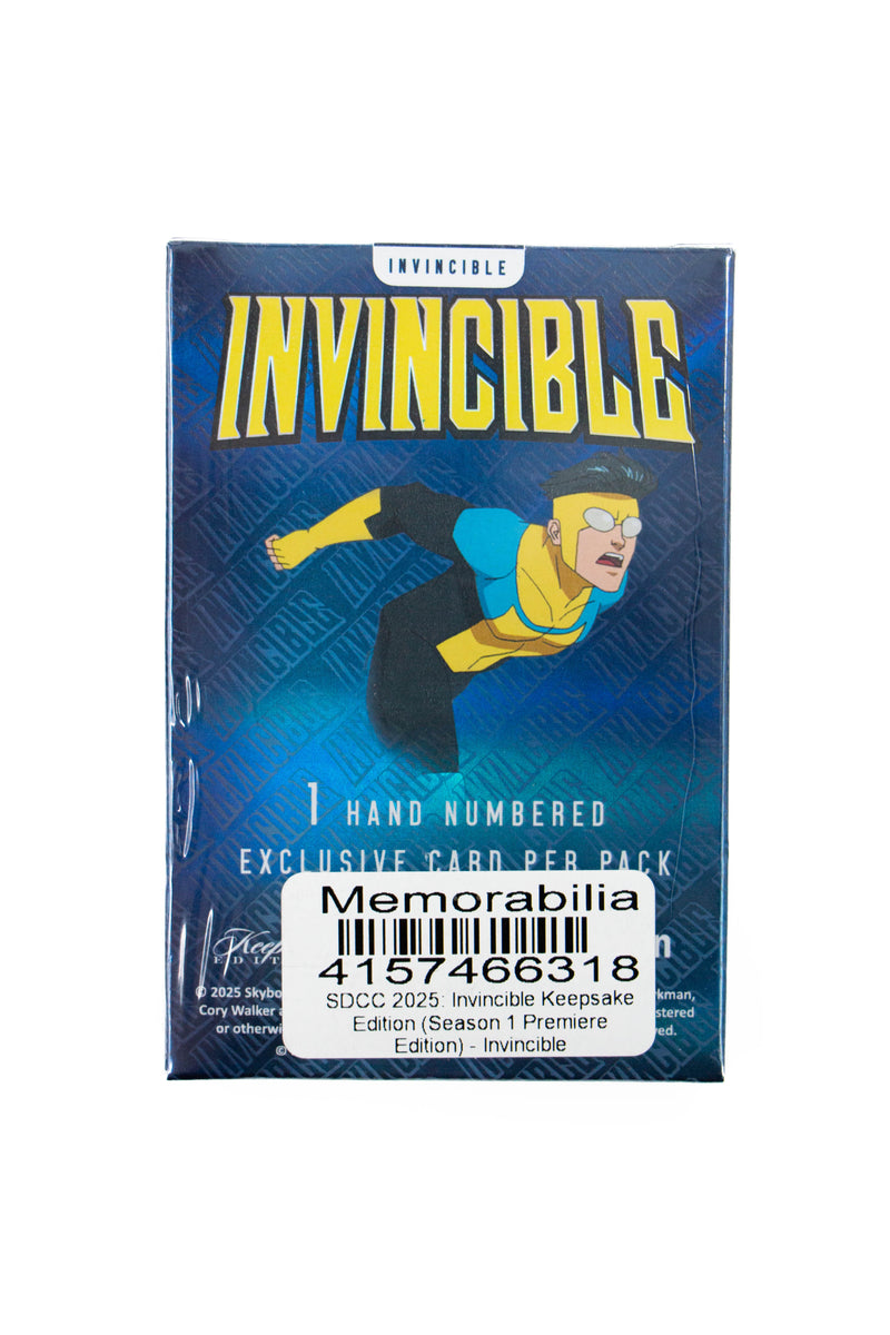 SDCC 2025: Invincible Keepsake Edition (Season 1 Premiere Edition) - Invincible 1/500 Laser Signagraph Autograph Hand Numbered