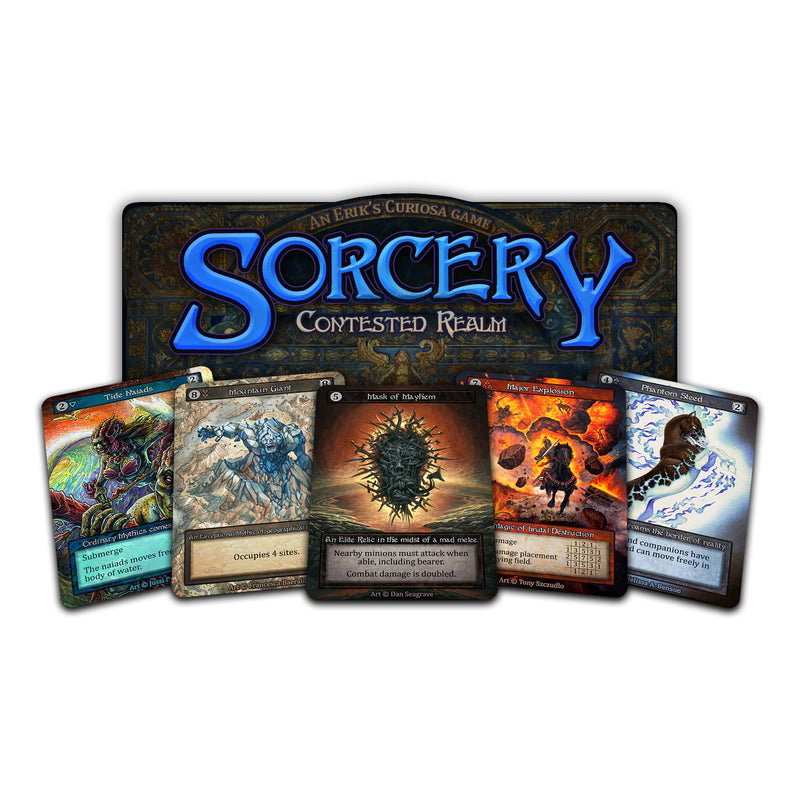 Sorcery TCG: Contested Realm Erik's Curiosa Limited Beta Edition Playmat Card Game Erik's Curiosa