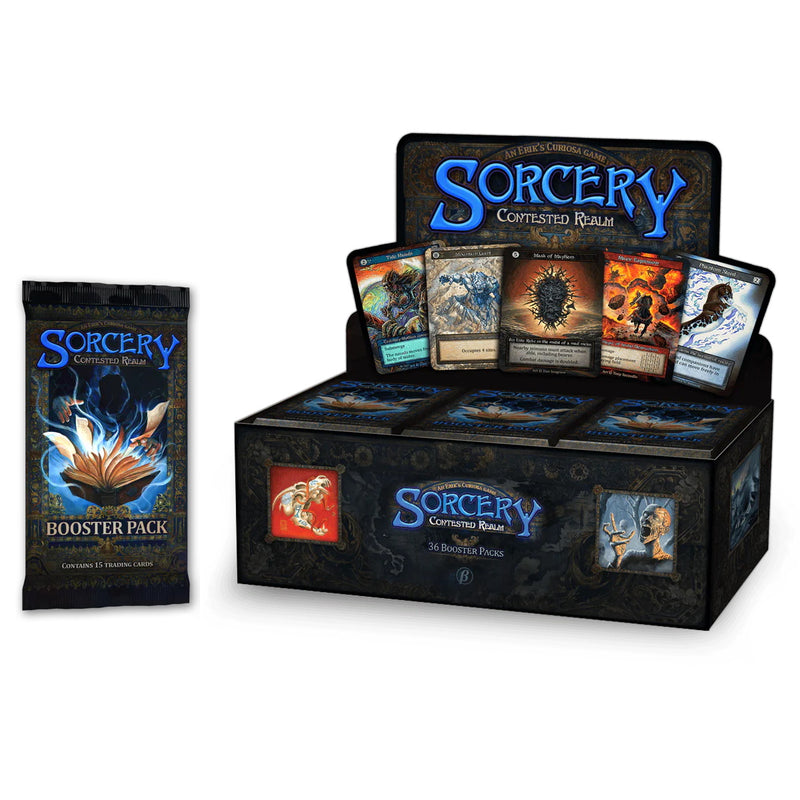 Sorcery TCG: Erik's Curiosa: Contested Realm BETA Edition Booster Box - 36 Packs Card Game Erik's Curiosa