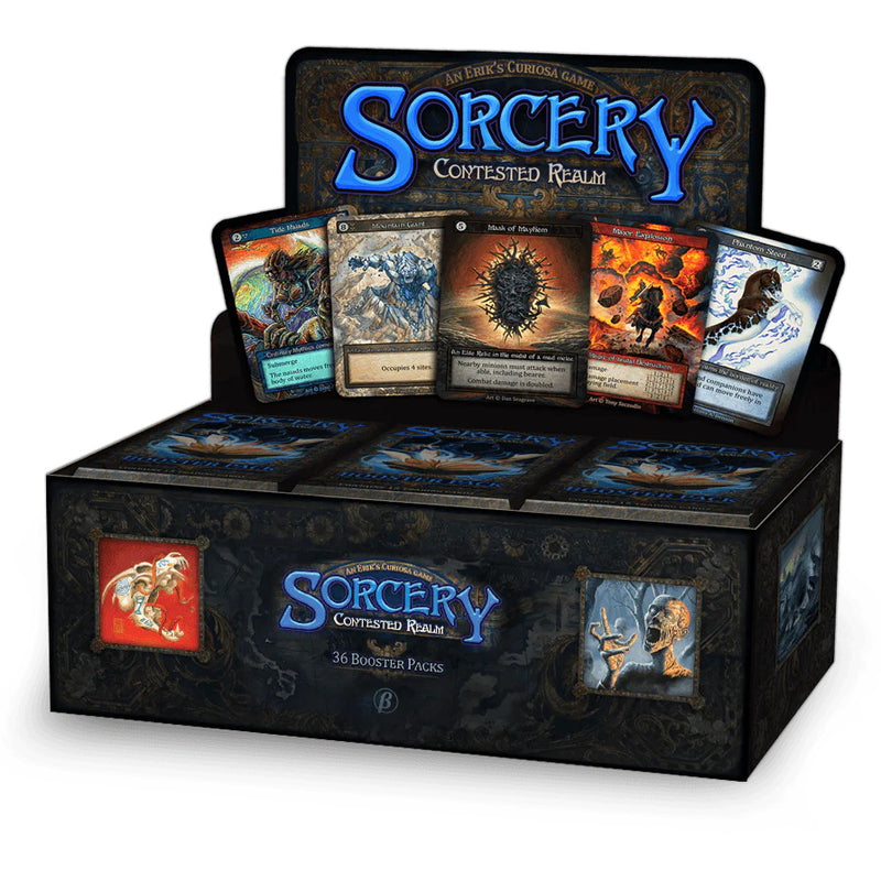 Sorcery TCG: Erik's Curiosa: Contested Realm BETA Edition Booster Box - 36 Packs Card Game Erik's Curiosa