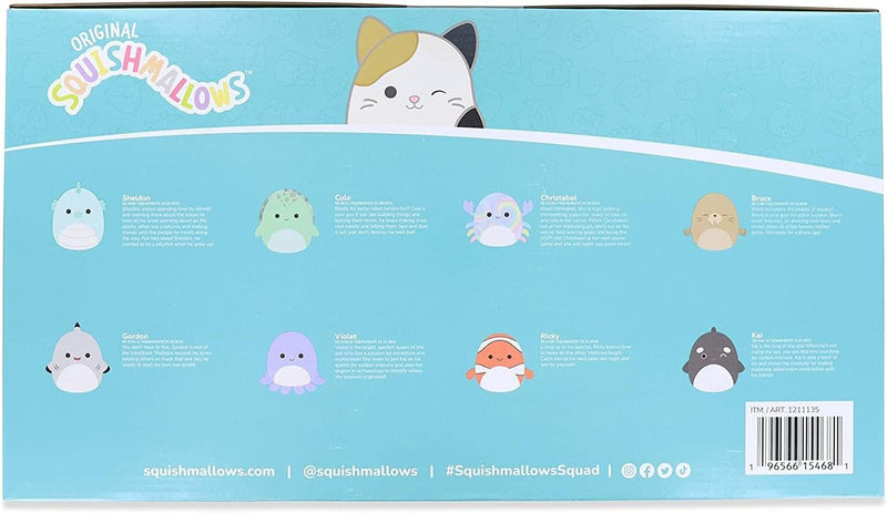 Squishmallows: 8-Pack Sea Animals 5 Inch Mini Plush Collection Toys & Games Kellytoy