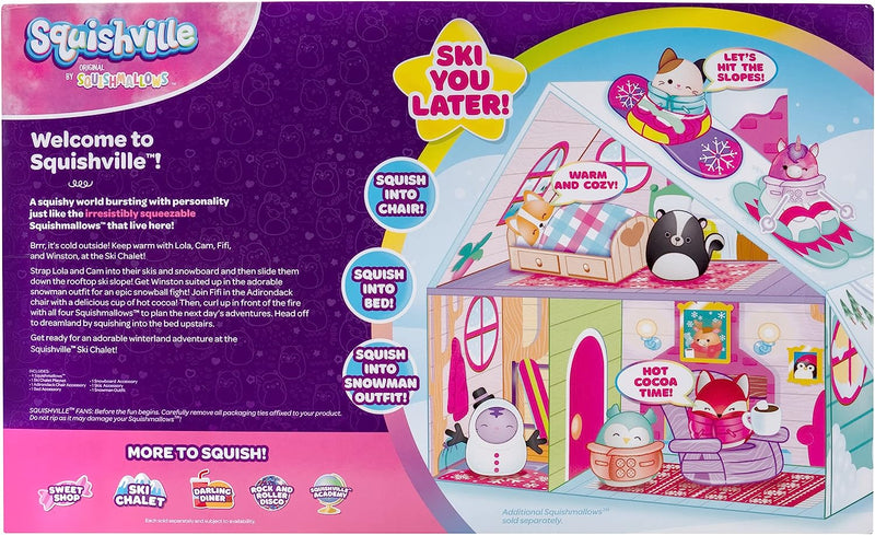 Squishmallows: Squishville Ski Chalet Playset Toys & Games Kellytoy