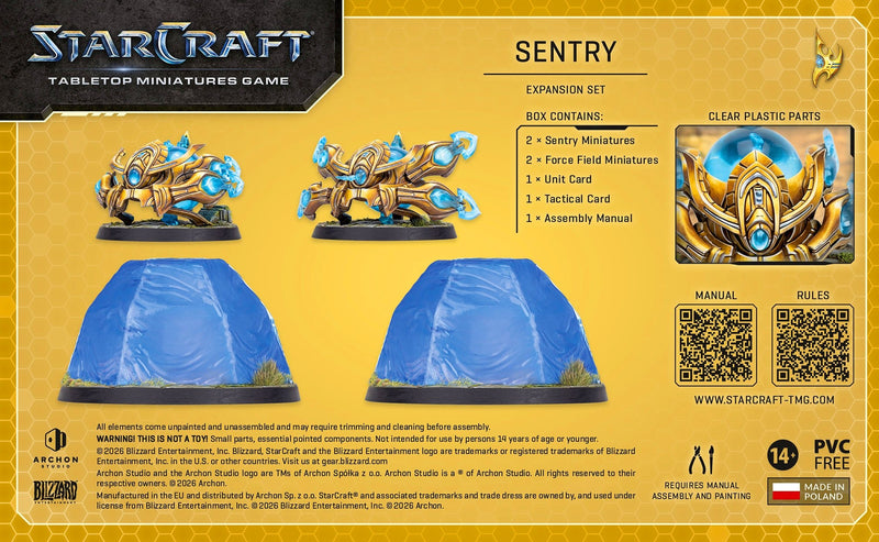 Starcraft: The Miniatures Game: Protoss: Sentry Expansion Set Tabletop Miniatures Archon Studios