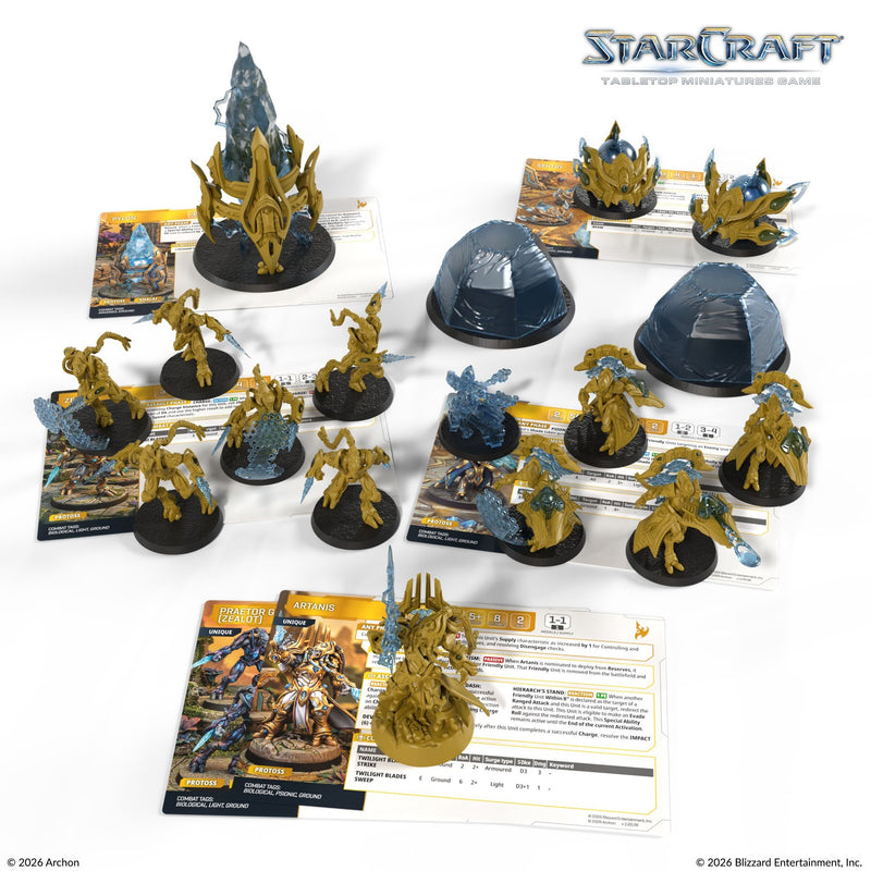 Starcraft: The Miniatures Game: Protoss: Starter Set - Founders Edition Tabletop Miniatures Archon Studios