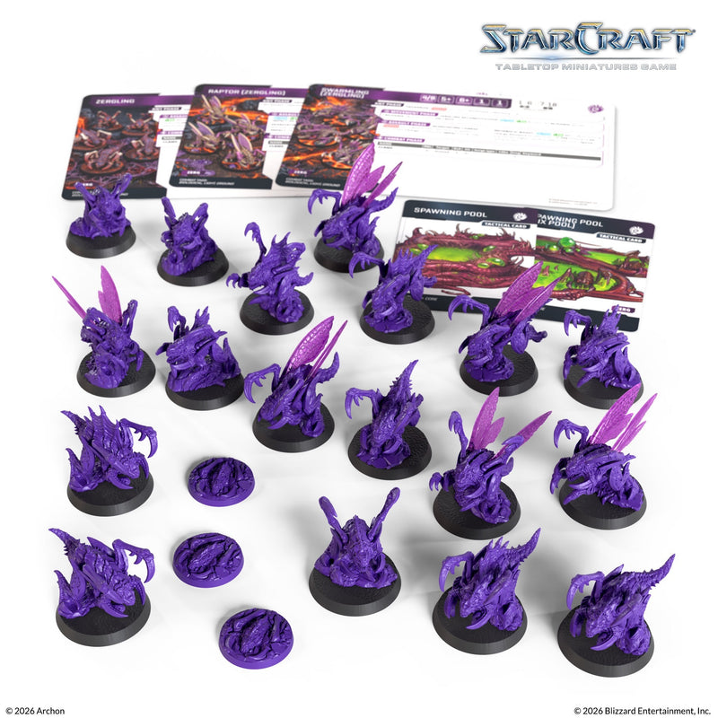 Starcraft: The Miniatures Game: Zerg: Zergling Expansion Set Tabletop Miniatures Archon Studios