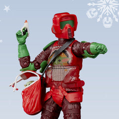 Star Wars: The Black Series - 6-Inch Scout Trooper (Holiday Edition) and Grogu in Holiday-Themed Bag Toys & Games Hasbro