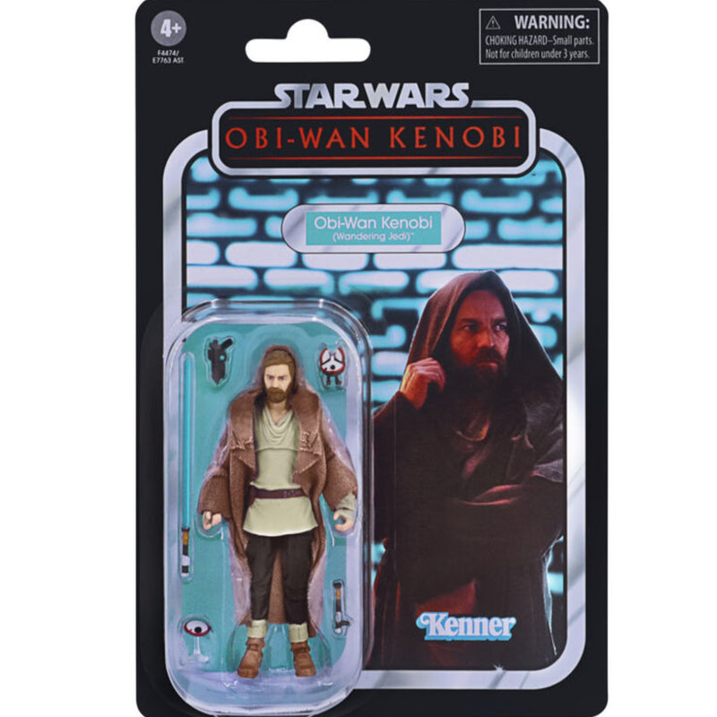 Star Wars: The Vintage Collection - Obi-Wan Kenobi (Wandering Jedi) Deluxe 3.75-Inch Action Figure Toys & Games Hasbro