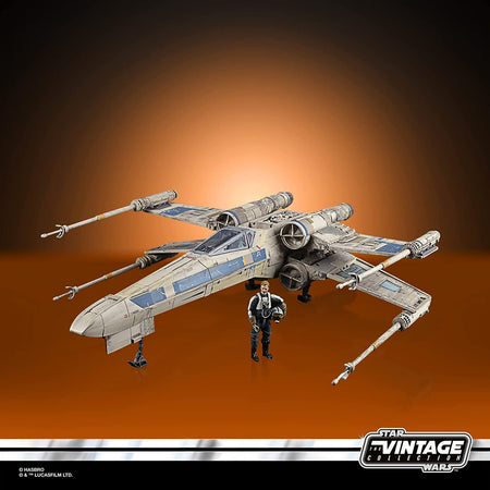 Star Wars: The Vintage Collection - Rogue One: A Star Wars Story Antoc Merrick’s X-Wing Fighter Vehicle with Action Figure Toys & Games Hasbro