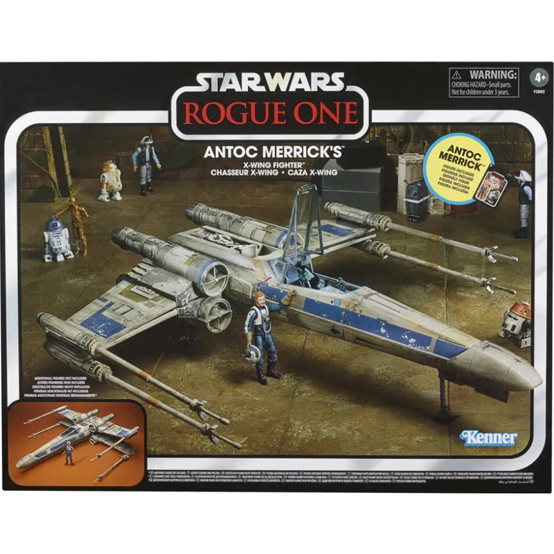 Star Wars: The Vintage Collection - Rogue One: A Star Wars Story Antoc Merrick’s X-Wing Fighter Vehicle with Action Figure Toys & Games Hasbro