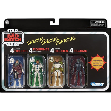 Star Wars: The Vintage Collection - Star Wars: The Bad Batch Special 4-Pack 3.75-inch-Scale Action Figures Toys & Games Hasbro