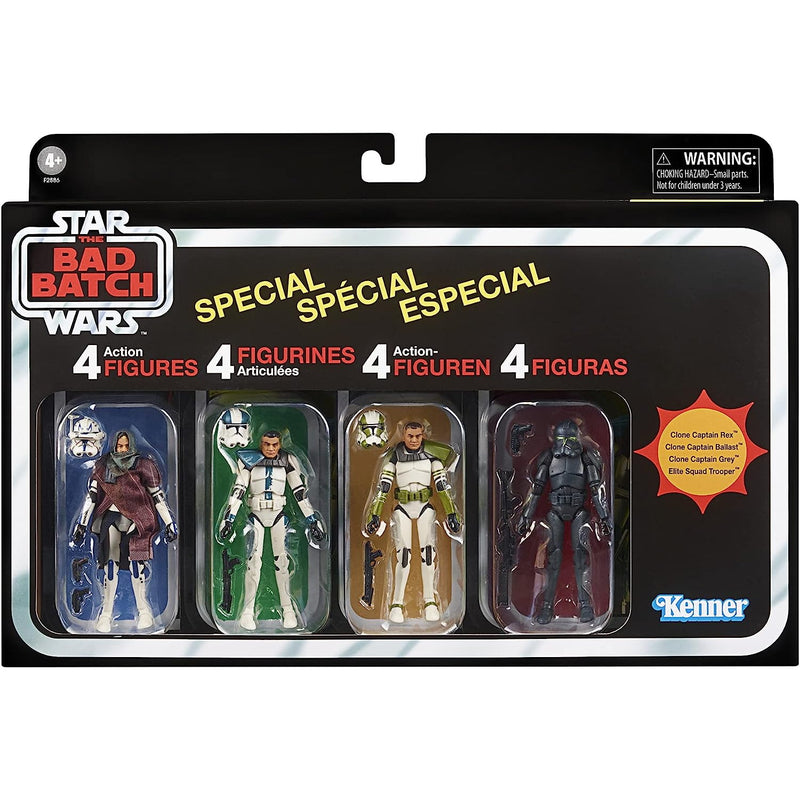 Star Wars: The Vintage Collection - Star Wars: The Bad Batch Special 4-Pack 3.75-inch-Scale Action Figures Toys & Games Hasbro