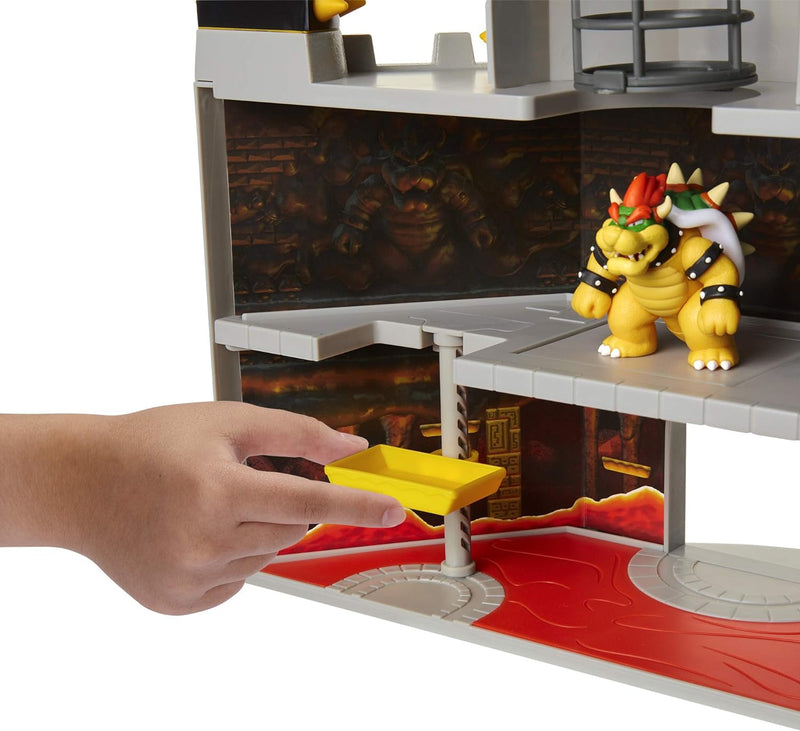 Super Mario Nintendo Deluxe Bowser's Castle Playset Toys & Games JAKKS Pacific