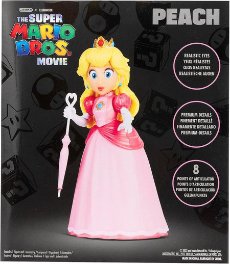 The Super Mario Bros. Movie - Princess Peach Action Figure - 5" Toys & Games JAKKS Pacific