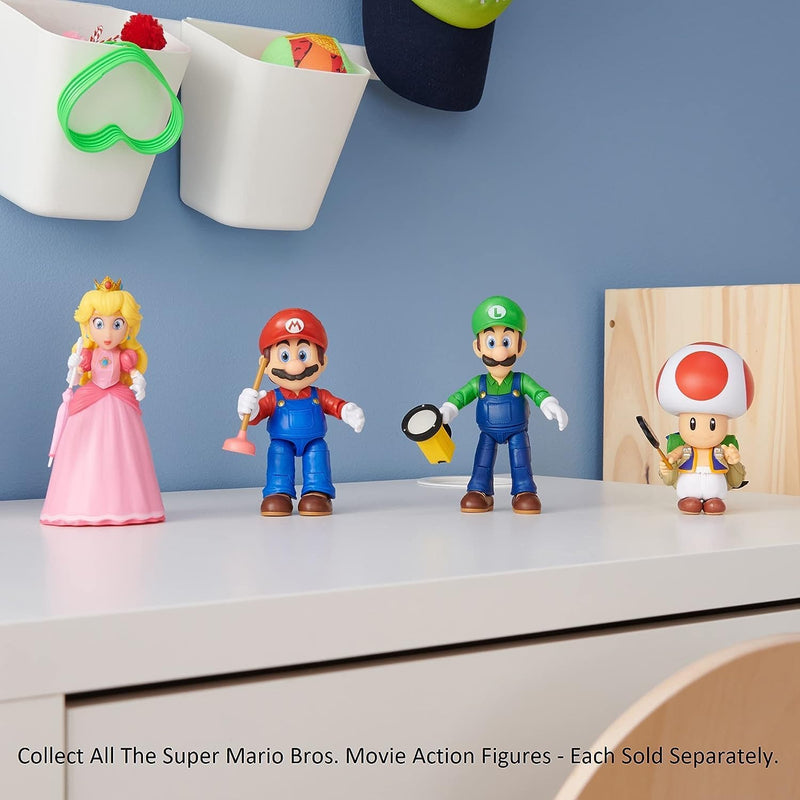 The Super Mario Bros. Movie - Princess Peach Action Figure - 5" Toys & Games JAKKS Pacific