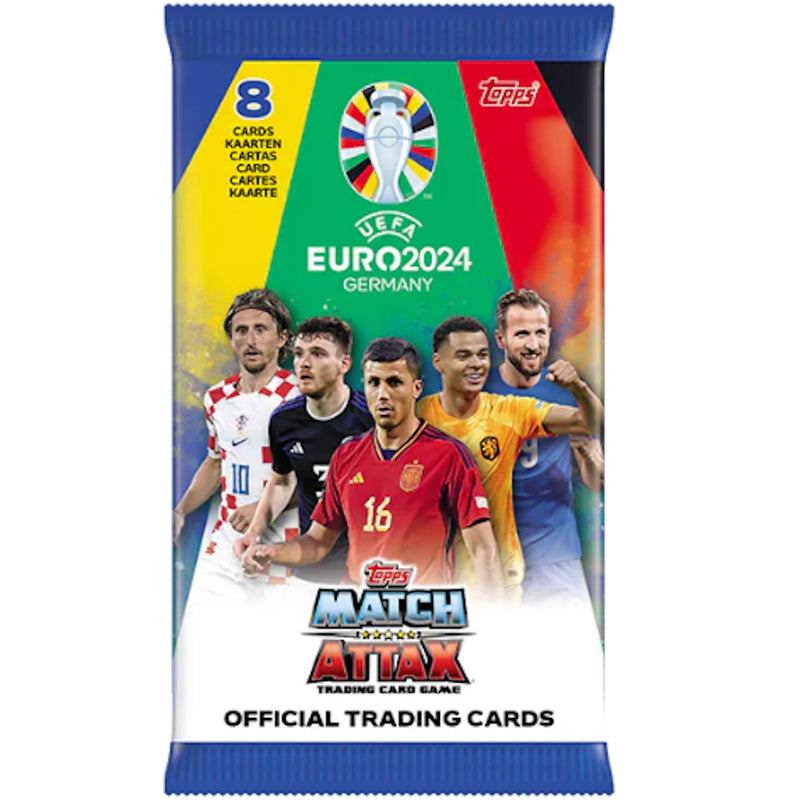 Topps Match Attax Euro 2024 Booster Pack Card Game Topps