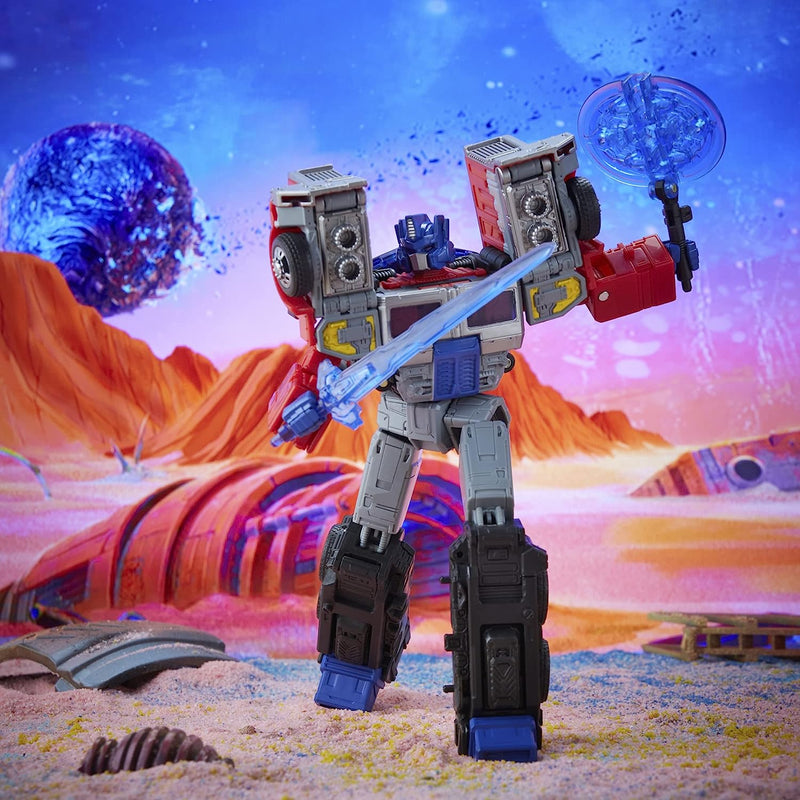 Transformers Generations Legacy Series: Leader G2 Universe Laser Optimus Prime Action Figure Toys & Games Hasbro