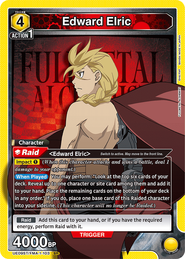Union Arena TCG: FullMetal Alchemist Starter Deck Card Game Bandai Namco