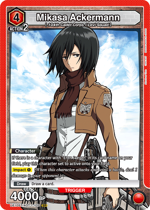 Union Arena TCG: Attack on Titan Starter Deck Card Game Bandai Namco