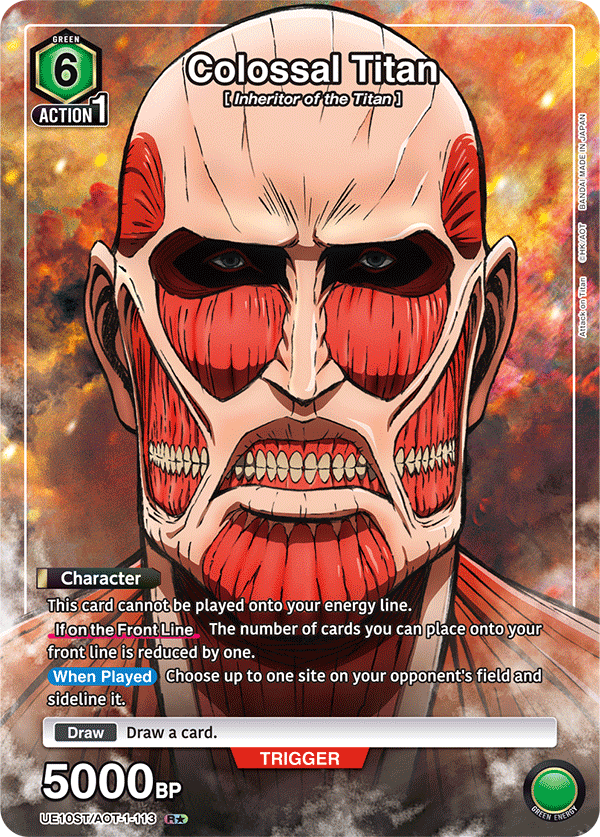 Union Arena TCG: Attack on Titan Starter Deck Card Game Bandai Namco