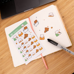 Milk Mocha Bear: Time to Relax Planner Sticker Sheets Decorative Stickers Milk Mocha Bear
