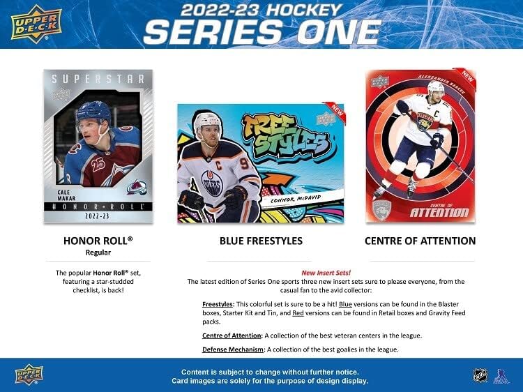 2022-23 Upper Deck Series 1 Hockey Tin Card Game Upper Deck