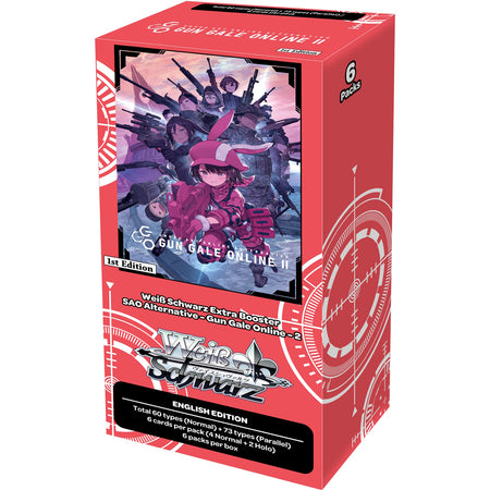 Weiss Schwarz TCG: Gun Gale Online II: Extra Booster Box - 6 Packs Card Game Bushiroad