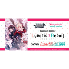 Weiss Schwarz TCG: Lycoris Recoil Premium Booster Box - 6 packs Card Game Bushiroad