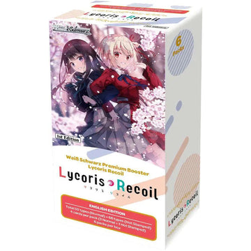 Weiss Schwarz TCG: Lycoris Recoil Premium Booster Box - 6 packs Card Game Bushiroad