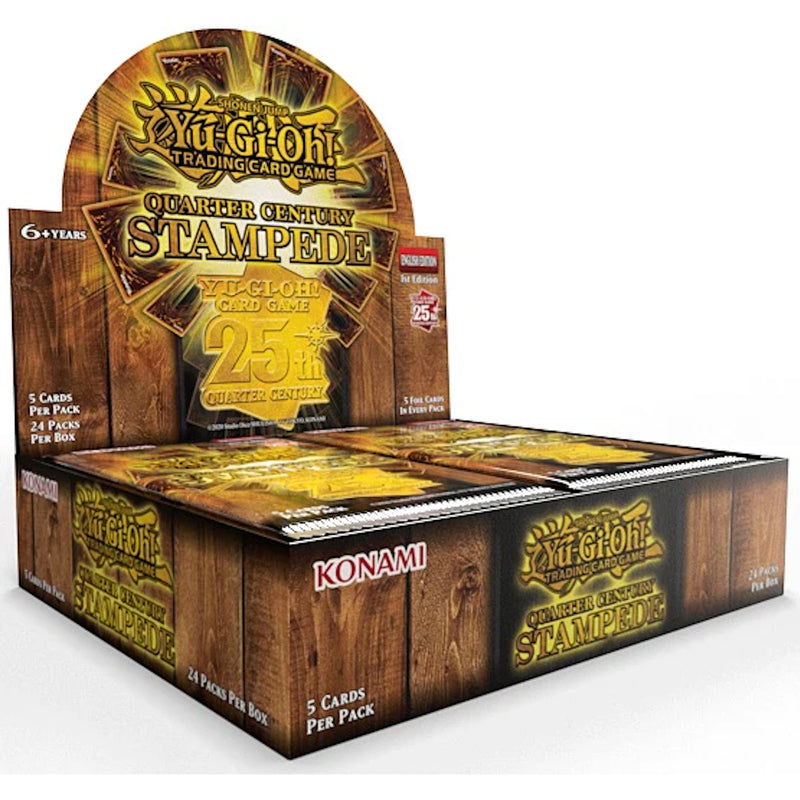 Yu-Gi-Oh! TCG: Quarter Century Stampede 1st Edition Rarity IV Booster Box - 24 Packs Card Game Konami