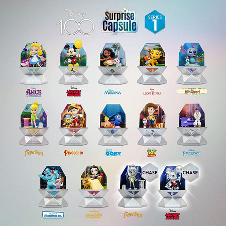 Yume: Disney 100 Surprise Capsule - Series 1 - One Random Capsule Per Box Toys & Games YuMe