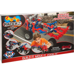 ZOOB Zoobmobile Racerz Car Designer Kit Moving Building Modeling System - 88 Pieces Construction Set Toys & Games Zoob