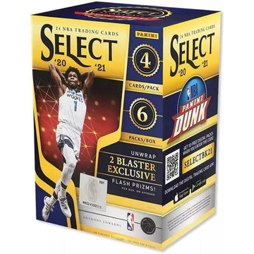 2020/2021 Panini Select NBA Basketball Blaster Box - 6 Packs Card Game Panini