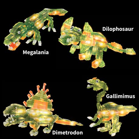 Laser Pegs T-Rex 10-in-1 Building Set - 380 Piece Building Kit Toys & Games Laser Pegs