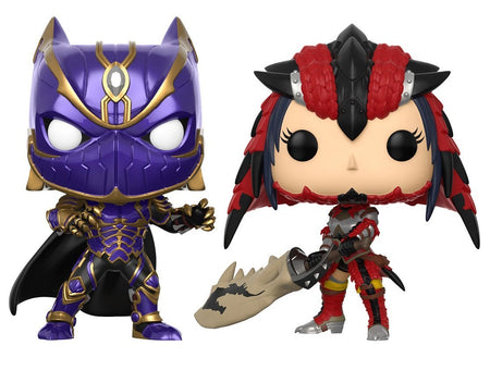 Funko POP! Games - Marvel Vs. Capcom Infinite: Black Panther Vs. Monster Hunter Vinyl Bobble-heads 2-Pack Toys & Games Funko