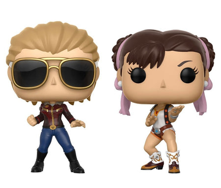 Funko POP! Games - Marvel Vs. Capcom Infinite: Captain Marvel Vs. Chun-Li Vinyl Bobble-heads 2-Pack Toys & Games Funko