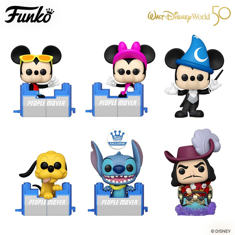 Funko POP! Disney: Walt Disney World 50th - Mickey Mouse on the People Mover Vinyl Figure #1163 Toys & Games Funko