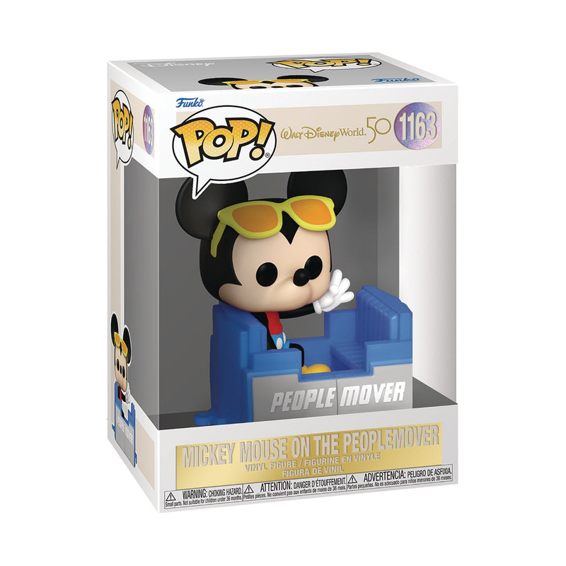 Funko POP! Disney: Walt Disney World 50th - Mickey Mouse on the People Mover Vinyl Figure #1163 Toys & Games Funko