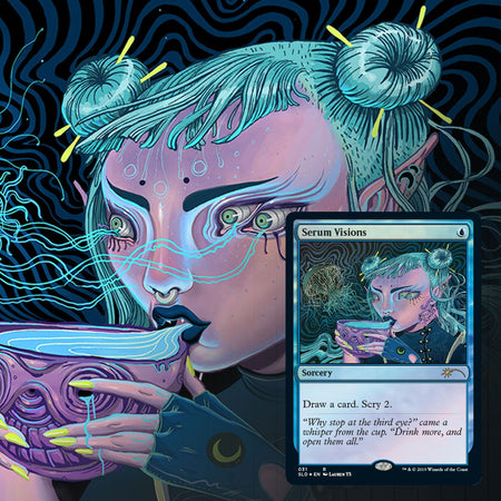 Magic the Gathering: Secret Lair Seeing Visions (Foil) Card Game Wizards of the Coast