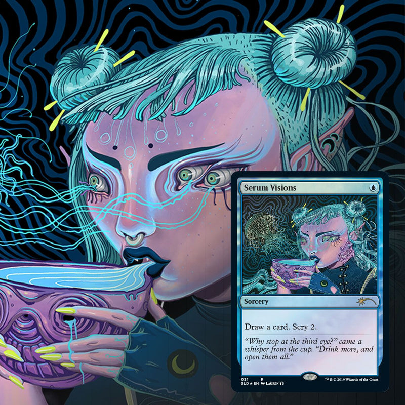 Magic the Gathering: Secret Lair Seeing Visions (Foil) Card Game Wizards of the Coast