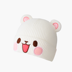 Milk Mocha Bear: Milk Face Beanie Hats Milk Mocha Bear