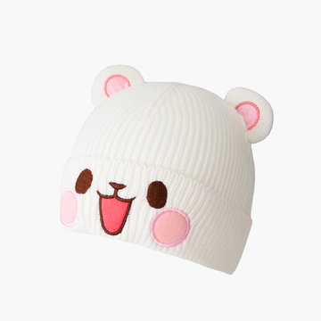 Milk Mocha Bear: Milk Face Beanie Hats Milk Mocha Bear