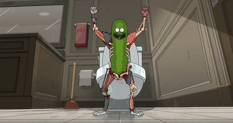 Funko POP! Animation - Rick and Morty: Pickle Rick Vinyl Figure Toys & Games Funko